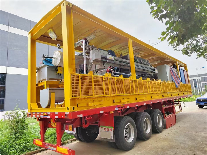 移動式污泥脫水車，淤泥治理的“移動堡壘”