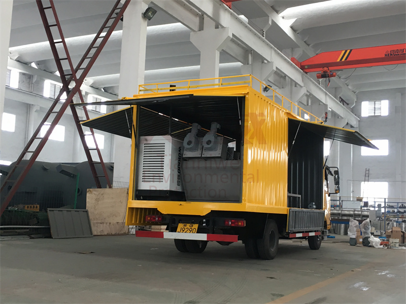 污泥脫水機(jī)租賃 撬裝污泥設(shè)備出租 移動(dòng)式污泥清淤車